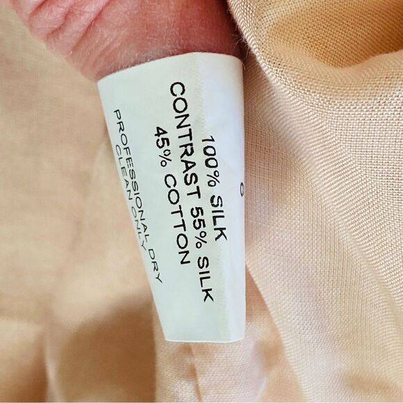 Poleci Blush Pink 100% Silk Sleeveless Sheath Dress Sz 6 NWT - Picture 12 of 14